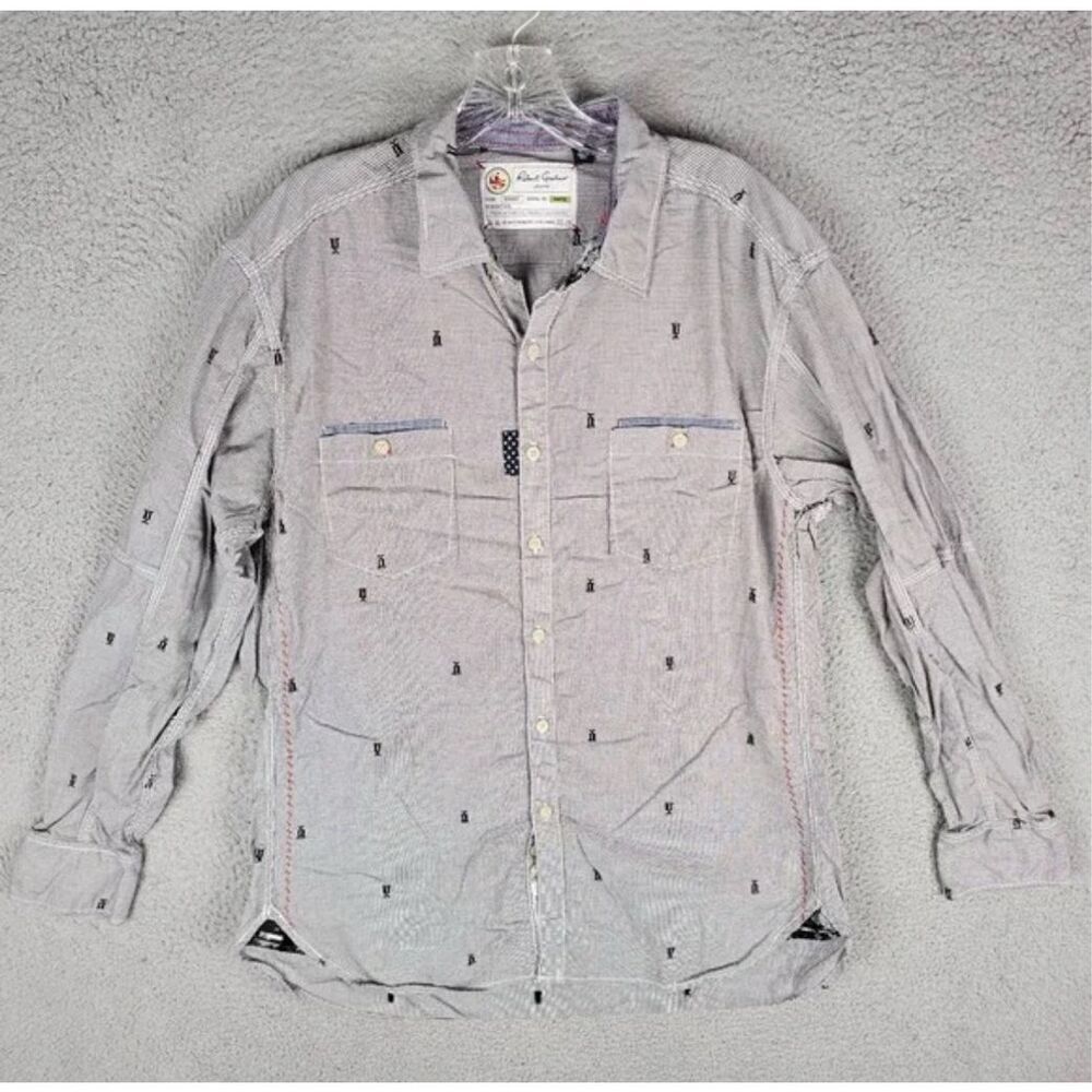 Robert Graham Men's Button Up Funky Dress Shirt Business Casual